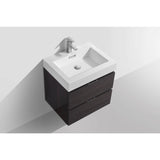 KubeBath Bliss Single Wall Mount Modern Bathroom Vanity