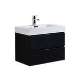 KubeBath Bliss Single Wall Mount Modern Bathroom Vanity