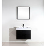 KubeBath Bliss Single Wall Mount Modern Bathroom Vanity