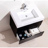 KubeBath Bliss Single Wall Mount Modern Bathroom Vanity