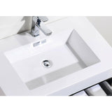 KubeBath Bliss Single Wall Mount Modern Bathroom Vanity