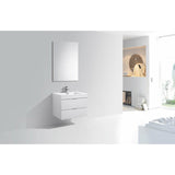 KubeBath Bliss Single Wall Mount Modern Bathroom Vanity