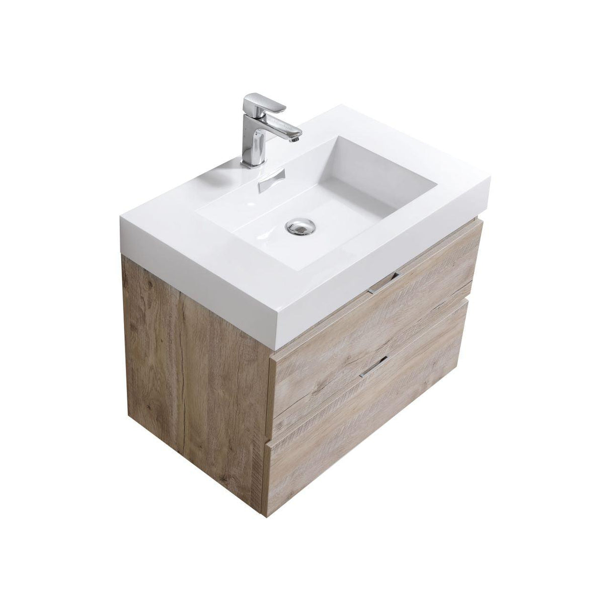 KubeBath Bliss Single Wall Mount Modern Bathroom Vanity