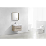 KubeBath Bliss Single Wall Mount Modern Bathroom Vanity