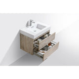 KubeBath Bliss Single Wall Mount Modern Bathroom Vanity