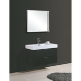 KubeBath Bliss Single Wall Mount Modern Bathroom Vanity