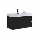 KubeBath Bliss Single Wall Mount Modern Bathroom Vanity