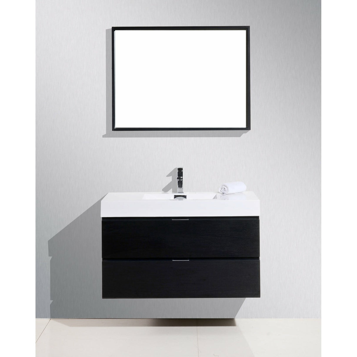 KubeBath Bliss Single Wall Mount Modern Bathroom Vanity