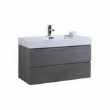 KubeBath Bliss Single Wall Mount Modern Bathroom Vanity