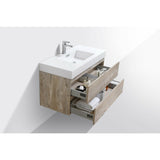 KubeBath Bliss Single Wall Mount Modern Bathroom Vanity