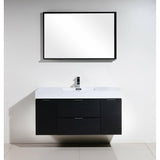 KubeBath Bliss Single Wall Mount Modern Bathroom Vanity