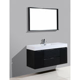 KubeBath Bliss Single Wall Mount Modern Bathroom Vanity