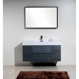 KubeBath Bliss Single Wall Mount Modern Bathroom Vanity