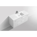 KubeBath Bliss Single Wall Mount Modern Bathroom Vanity