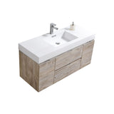 KubeBath Bliss Single Wall Mount Modern Bathroom Vanity