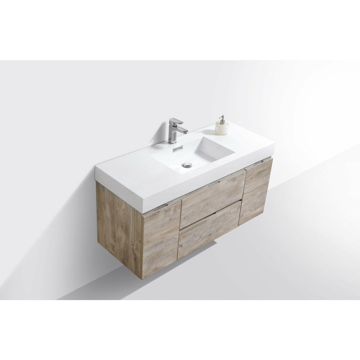 KubeBath Bliss Single Wall Mount Modern Bathroom Vanity