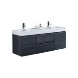 KubeBath Bliss Double Wall Mount Modern Bathroom Vanity - Sea & Stone Bath