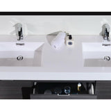 KubeBath Bliss Double Wall Mount Modern Bathroom Vanity