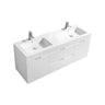 KubeBath Bliss Double Wall Mount Modern Bathroom Vanity - Sea & Stone Bath