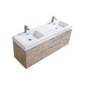 KubeBath Bliss Double Wall Mount Modern Bathroom Vanity - Sea & Stone Bath