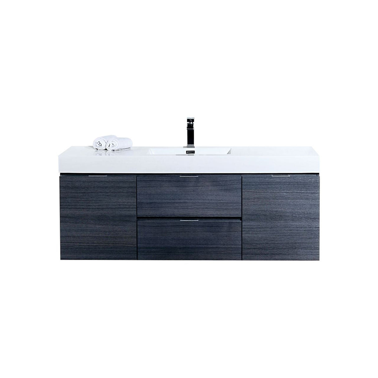 KubeBath Bliss Single Wall Mount Modern Bathroom Vanity