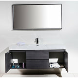 KubeBath Bliss Single Wall Mount Modern Bathroom Vanity