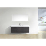 KubeBath Bliss Single Wall Mount Modern Bathroom Vanity