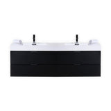 KubeBath Bliss Double Wall Mount Modern Bathroom Vanity - Sea & Stone Bath