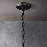 SANMARCK 2-Tier Round Chandelier 60" For Bedroom Hallway Living Room