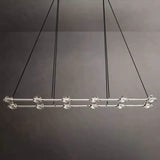 Radiani Crystal Ball Rectangular Chandelier 72''