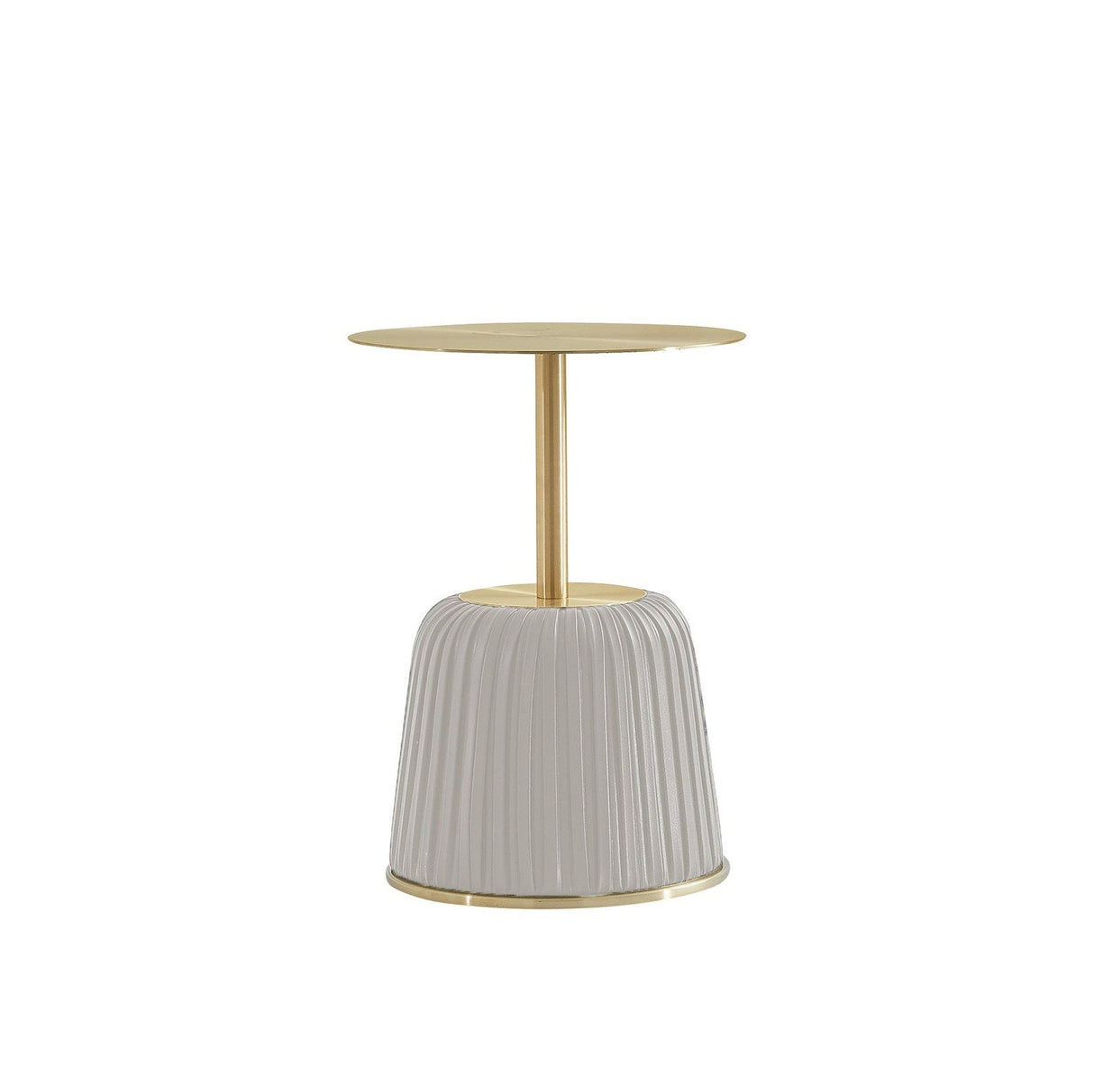 Bellini Modern Living Barb End  Table Barb ET WHT