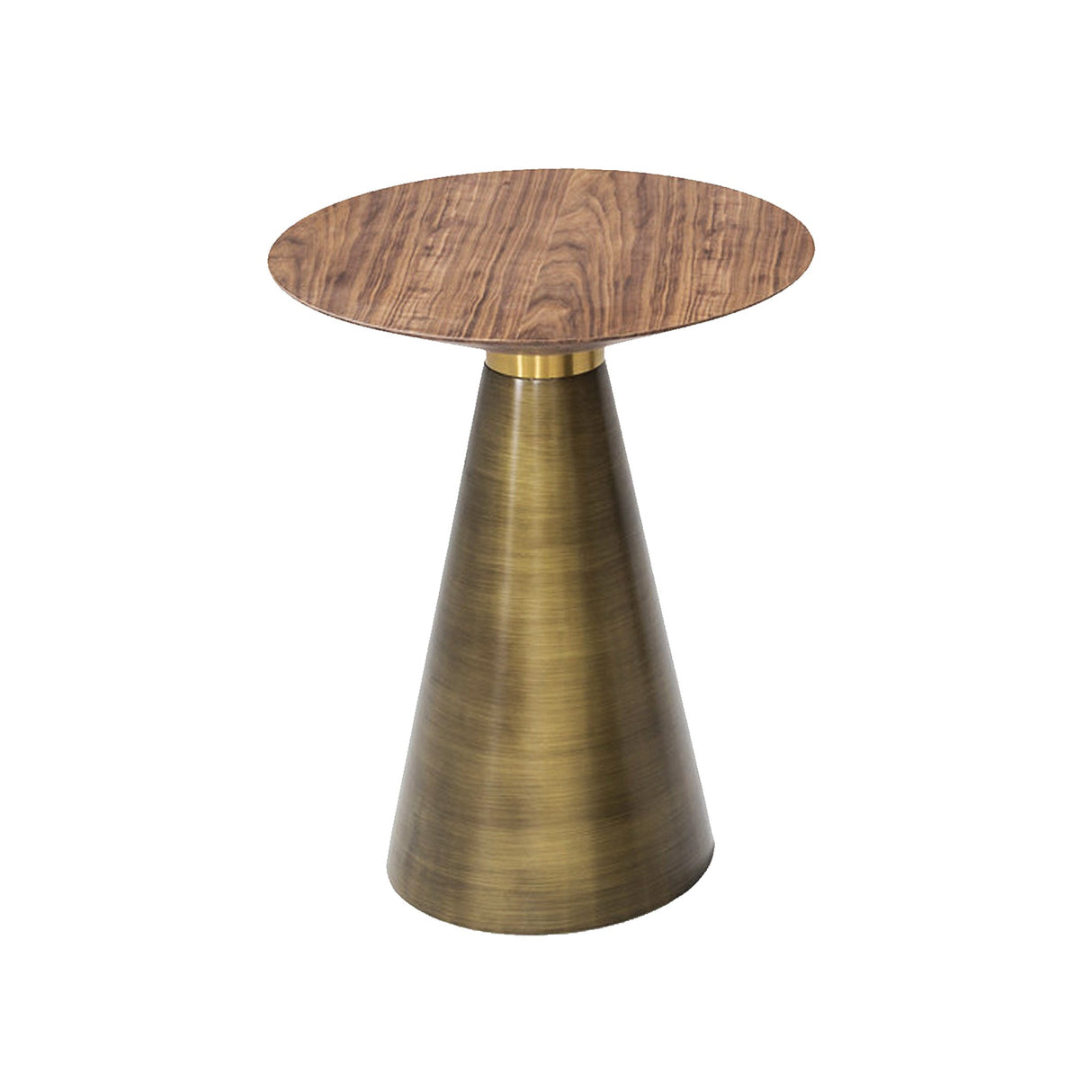 Bellini Modern Living Bari End Table 17"" Gold Bari 17 GLD