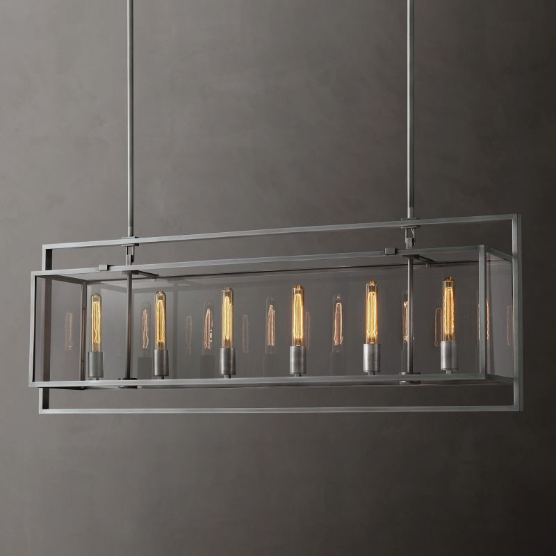 Becklola Rectangular Chandelier 54"