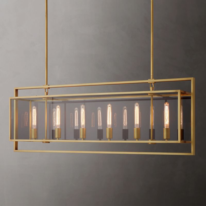 Becklola Rectangular Chandelier 54"