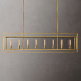 Becklola Rectangular Chandelier 72" chandeliers for dining room,chandeliers for stairways,chandeliers for foyer,chandeliers for bedrooms,chandeliers for kitchen,chandeliers for living room Rbrights Lacquered Burnished Brass  