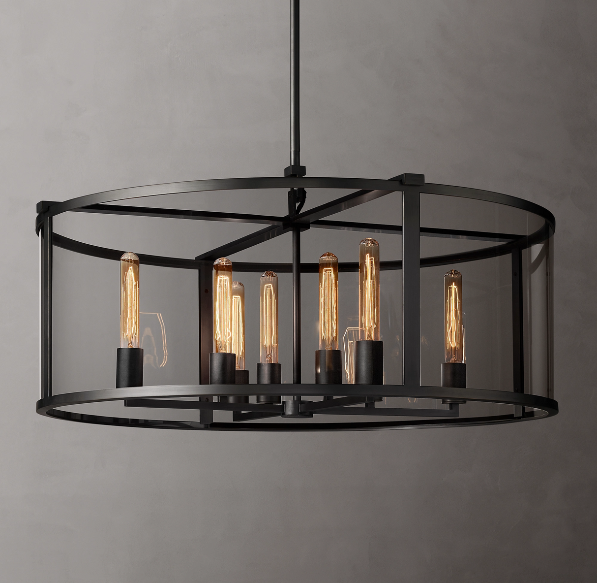 Becklola Round Chandelier 33" chandeliers for dining room,chandeliers for stairways,chandeliers for foyer,chandeliers for bedrooms,chandeliers for kitchen,chandeliers for living room Rbrights Matte Black  