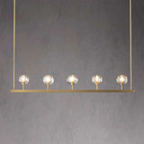 BOULA  DE Crystal Ball Linear Chandelier 48"