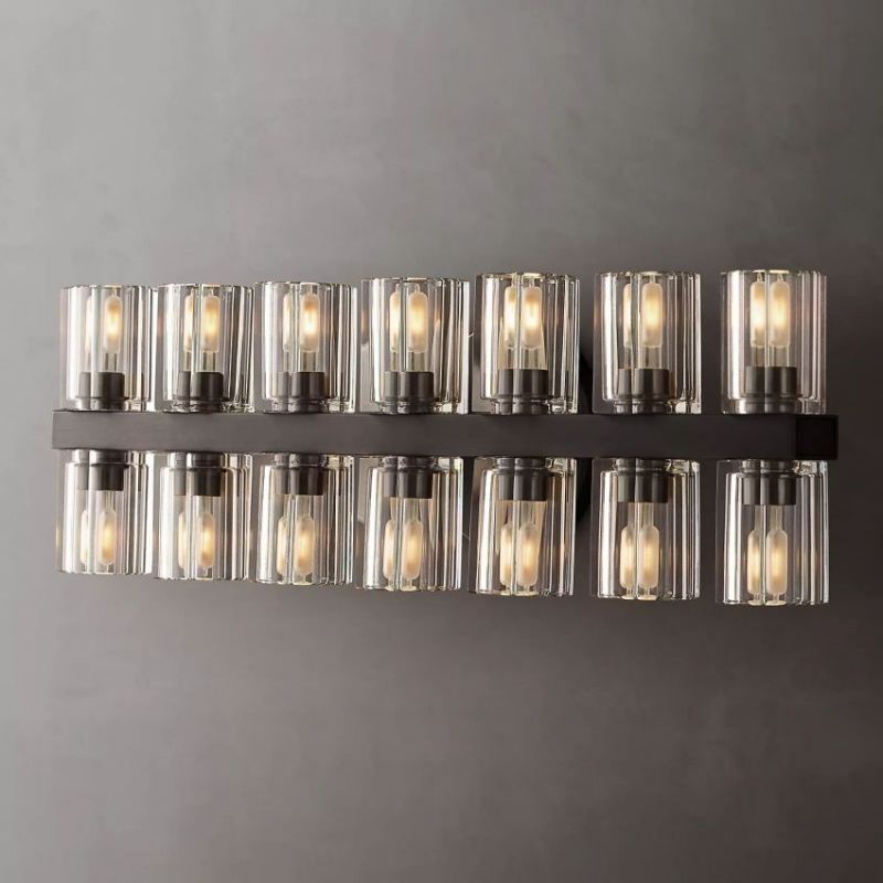 Beliy 14-light Sconce wall sconce for bedroom,wall sconce for dining room,wall sconce for stairways,wall sconce for foyer,wall sconce for bathrooms,wall sconce for kitchen,wall sconce for living room Rbrights Matte Black  