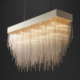 Cascada Blown Glass Square Chandelier 54"