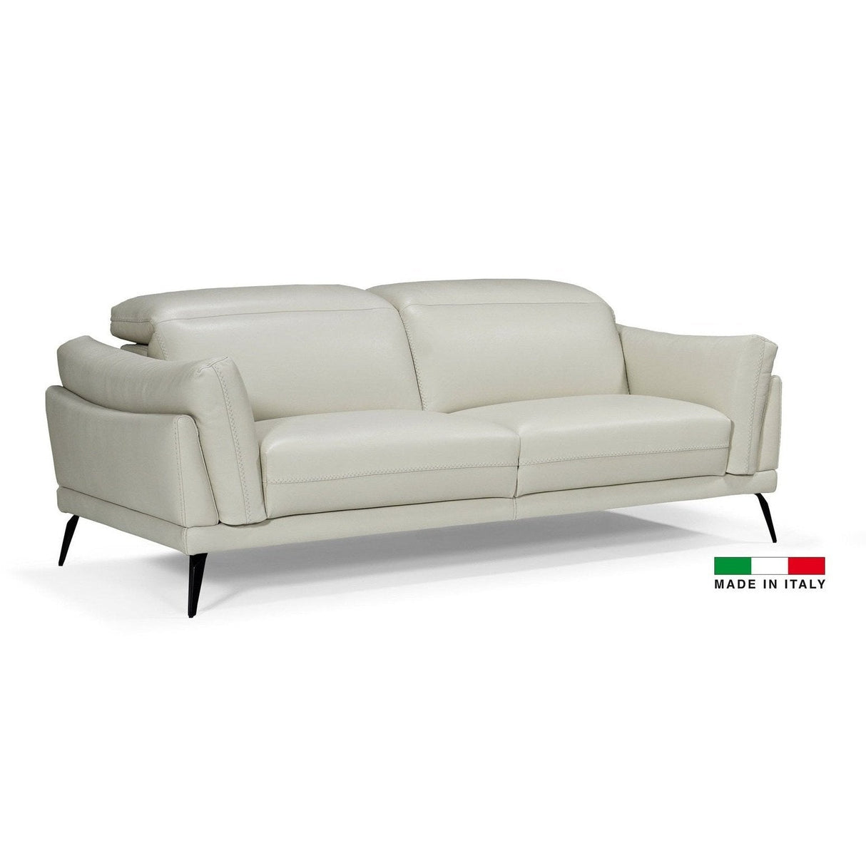 Bellini Modern Living Casino Loveseat Light Grey .35602 Casino LS LGY