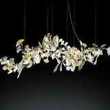 Ceramic Ginkgo Branch Chandelier chandeliers for dining room,chandeliers for stairways,chandeliers for foyer,chandeliers for bedrooms,chandeliers for kitchen,chandeliers for living room Rbrights 60" L  