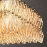 Chara Glass Rectangular Chandelier 74"