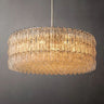 CHIARE  Glass Tiered Round Chandelier D 47“