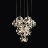 Luxuri Balle Clear Crystal Round Cluster Chandelier 14''