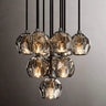 Luxuri Balle Smoke Crystal Round Cluster Chandelier 14''