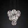 Luxuri Balle Clear Crystal Round Cluster Chandelier 14''