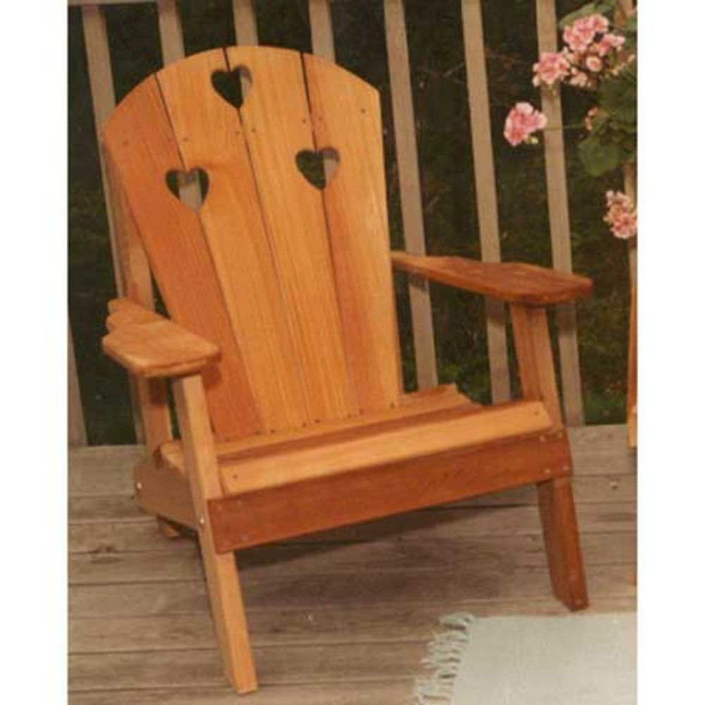 Creekvine Designs Cedar Country Hearts Adirondack Chair