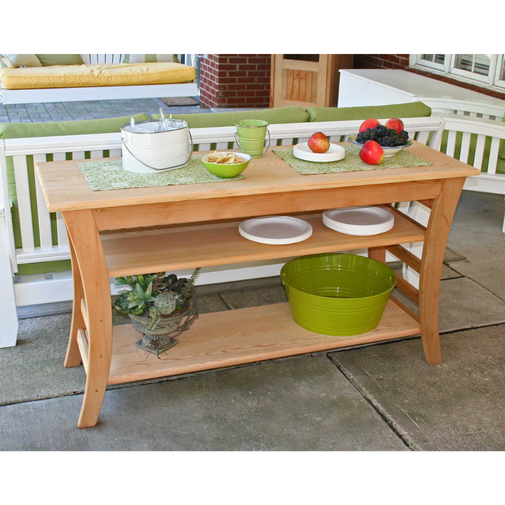 Creekvine Designs Cedar Entertaining Buffet Table