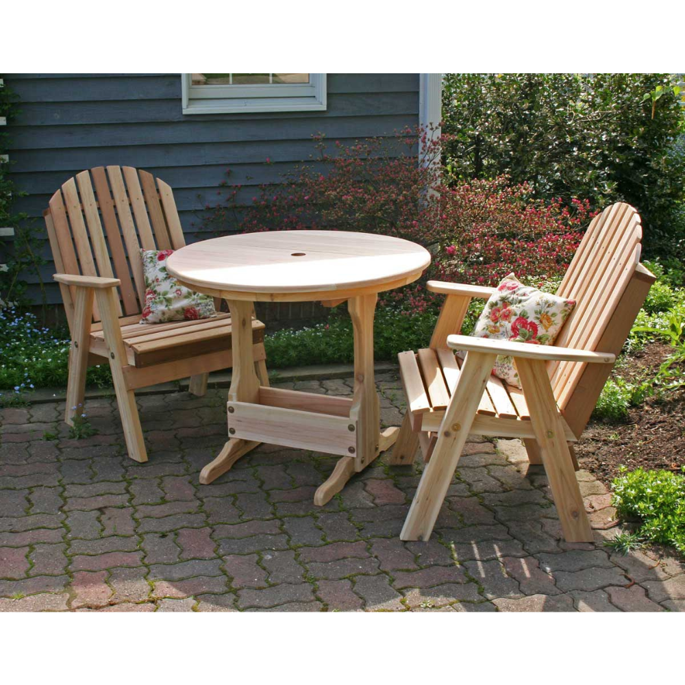 Creekvine Designs Cedar Fanback Bistro Set