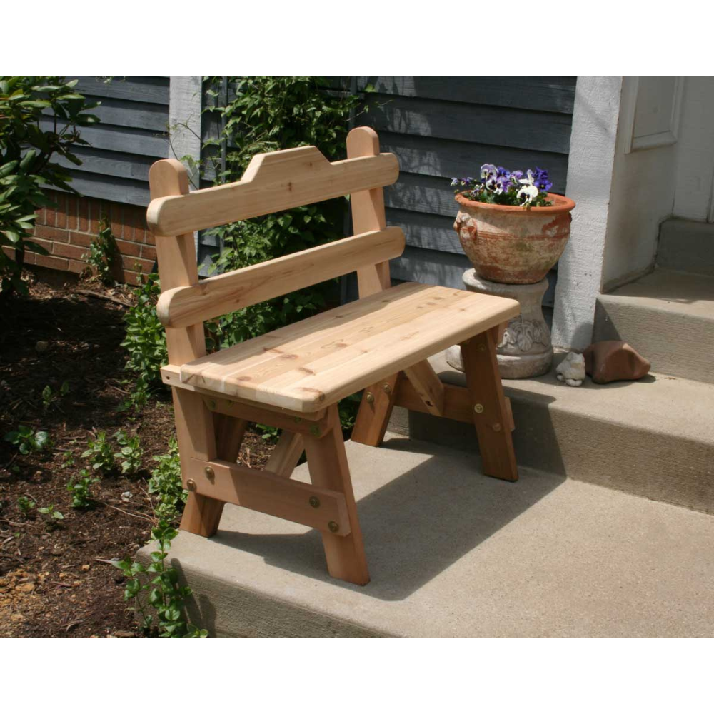 Creekvine Designs Cedar Tab Back Bench